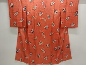 アンティーク　御所人形模様長襦袢